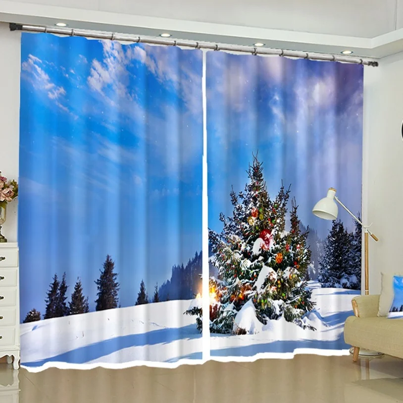 Snowflake Christmas Tree Long Short Curtains Blackout Window Drapes for Bedroom Living Room Party Backdrop Dorm Home Decor
Snowflake Christmas Tree Long Short Curtains Blackout Window Drapes for Bedroom Living Room Party Backdrop Dorm Home Decor