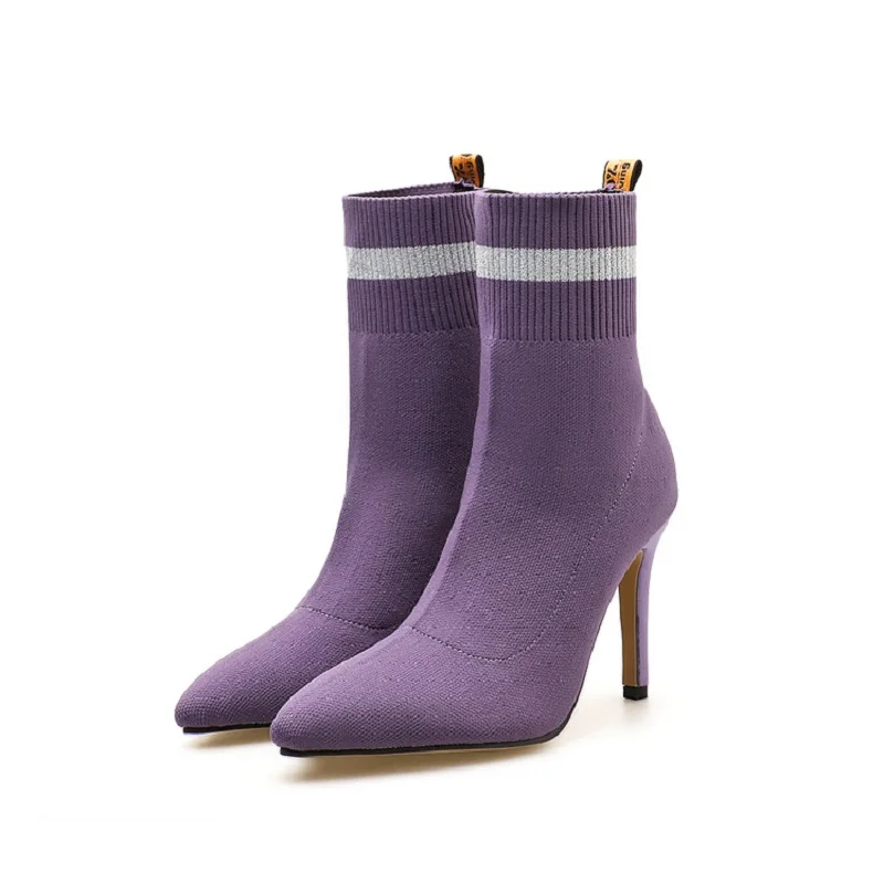2018 autumn and winter European and American new elastic boots knitted wool women's boots purple 0219
2018 autumn and winter European and American new elastic boots knitted wool women's boots purple 0219
