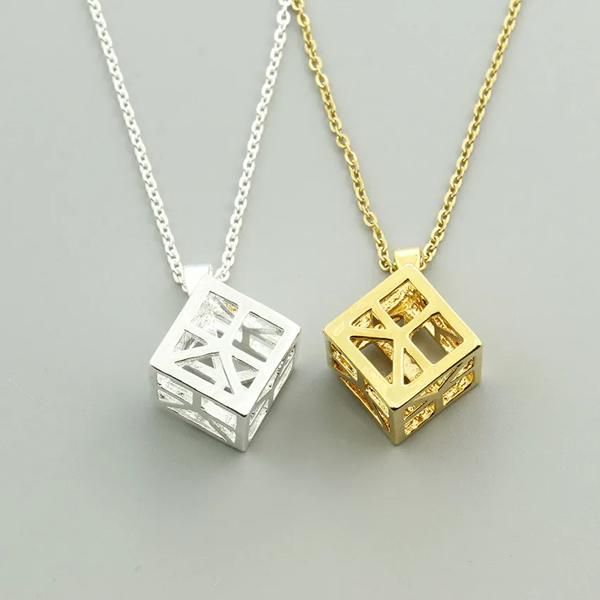 10pcs Fashion Simple Geometric Cube Pendant Necklace Hollow Out Square Chokers Necklaces For Women Chain Trendy Jewelry Gifts
10pcs Fashion Simple Geometric Cube Pendant Necklace Hollow Out Square Chokers Necklaces For Women Chain Trendy Jewelry Gifts