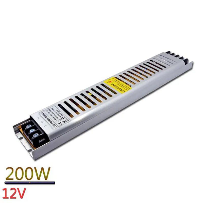 12V 200W Ultrathin LED Light Box Switching Power Supply Strip Shape Power Driver
12V 200W Ultrathin LED Light Box Switching Power Supply Strip Shape Power Driver