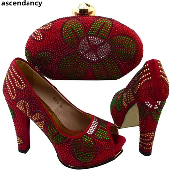 Wine Color African Matching Shoes and Bags Italian In Women Italian Shoes and Bags To Match Shoes with Bag Set with Rhinestone
Wine Color African Matching Shoes and Bags Italian In Women Italian Shoes and Bags To Match Shoes with Bag Set with Rhinestone