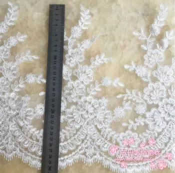 1 Meter 30cm Width Delicate Wedding Dress Cording Applique Off White Embroidery Lace Accessories Trim
1 Meter 30cm Width Delicate Wedding Dress Cording Applique Off White Embroidery Lace Accessories Trim