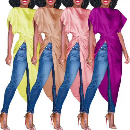 Women's Plain Shirt Dress Short Sleeve Split Cocktail Party Beach Sundress Summer Fashion Casual New Dresses
Women's Plain Shirt Dress Short Sleeve Split Cocktail Party Beach Sundress Summer Fashion Casual New Dresses