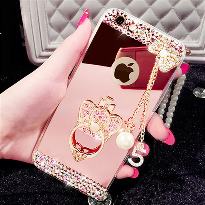 For Huawei P10 P20 Lite Plus Mate 10 Pro selfie P smart Crystal Rhinestone Bow Mirror Back cover Soft finger ring Phone case
For Huawei P10 P20 Lite Plus Mate 10 Pro selfie P smart Crystal Rhinestone Bow Mirror Back cover Soft finger ring Phone case