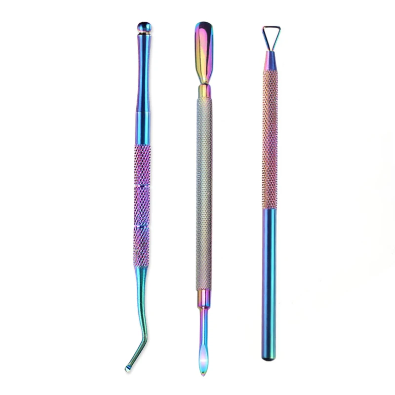 Rainbow Color Stainless Steel Nail Cuticle Pusher Tweezer UV Gel Polish Dead Skin Push Remover Nail File Manicure Nail Art Tool
Rainbow Color Stainless Steel Nail Cuticle Pusher Tweezer UV Gel Polish Dead Skin Push Remover Nail File Manicure Nail Art Tool