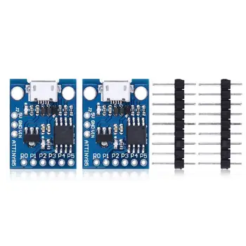2x Micro-USB Development Board Digispark Attiny85 Support for the Arduino IDE 1.0+ (OSX/Win/Linux) Blue
2x Micro-USB Development Board Digispark Attiny85 Support for the Arduino IDE 1.0+ (OSX/Win/Linux) Blue
