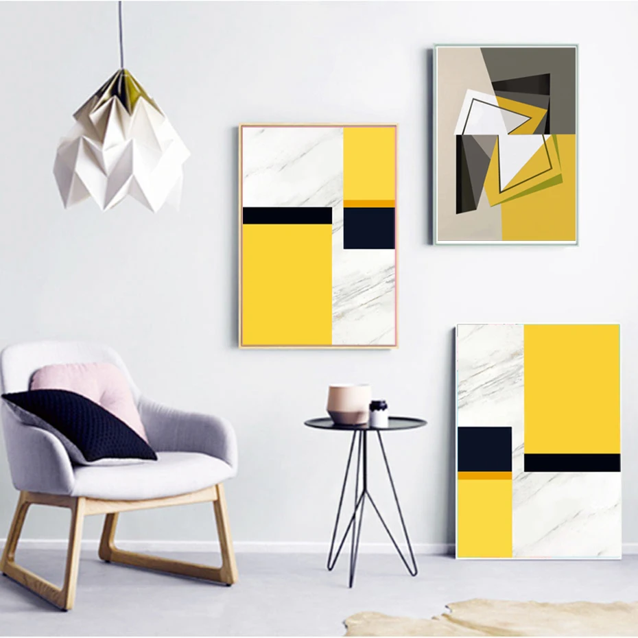 Modern Fashion Canvas Painting Geometric Yellow Posters and Prints Wall Art Pictures for Office Living Room Home Decor Unframed
Modern Fashion Canvas Painting Geometric Yellow Posters and Prints Wall Art Pictures for Office Living Room Home Decor Unframed