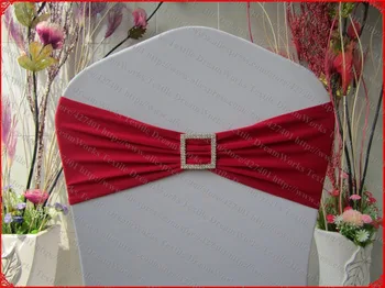 Dark Red Single Layer Spandex/Lycra/Expand Band/Covers With Square Diamond Buckle&Pin For Wedding Party Banquet Decorations
Dark Red Single Layer Spandex/Lycra/Expand Band/Covers With Square Diamond Buckle&Pin For Wedding Party Banquet Decorations