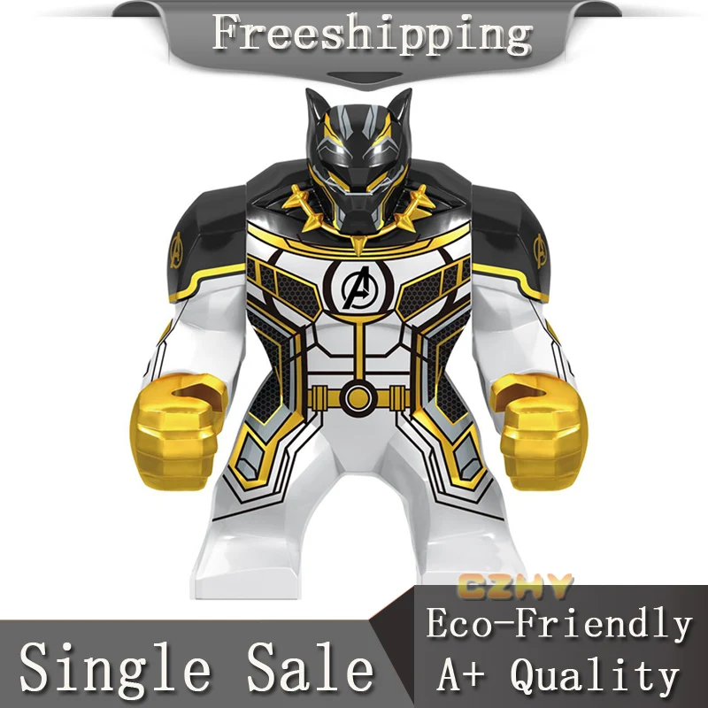 Marvel Big Size Figure Hulk Iron Man Black Panther Building Blocks Action Figures Children Gift Toys D210 
Marvel Big Size Figure Hulk Iron Man Black Panther Building Blocks Action Figures Children Gift Toys D210