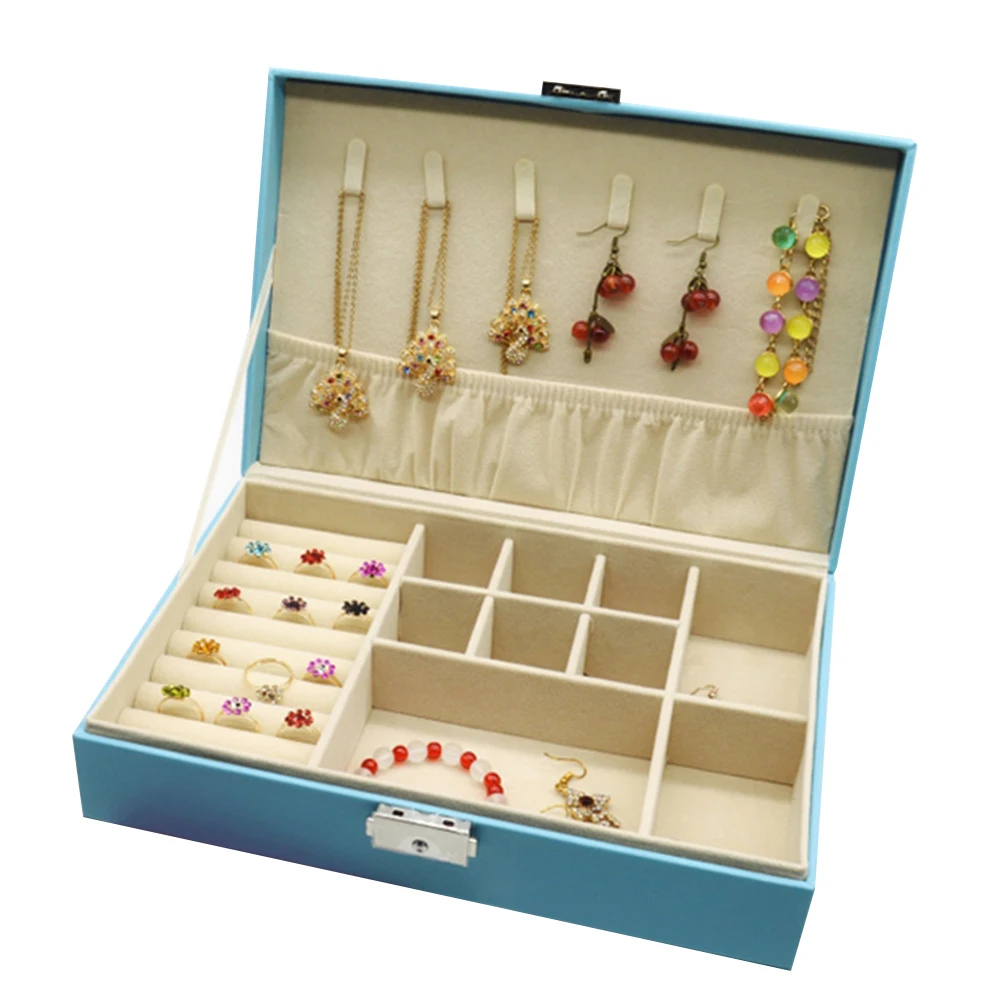 Jewelry Boxes Wood Stud Earrings Jewelry Storage Box Necklace Earrings Storage Casket High-grade Leather Multicolor Large Space
Jewelry Boxes Wood Stud Earrings Jewelry Storage Box Necklace Earrings Storage Casket High-grade Leather Multicolor Large Space