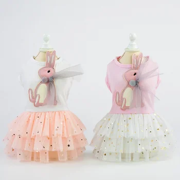 Pet Spring Summer Princess Skirt Dress for puppy, Small & Medium Dogs Cool Dress Rabbit on Top and Sweet Bubble Skirt For Puppy
Pet Spring Summer Princess Skirt Dress for puppy, Small & Medium Dogs Cool Dress Rabbit on Top and Sweet Bubble Skirt For Puppy