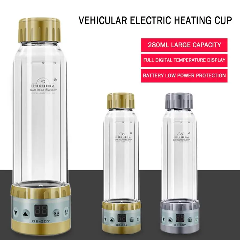 280ML Stainless Steel Water Heater Car Kettle Portable Auto 12V Hot Warmer Pot Heating Mug for Tea Coffee Cigarette Lighter
280ML Stainless Steel Water Heater Car Kettle Portable Auto 12V Hot Warmer Pot Heating Mug for Tea Coffee Cigarette Lighter