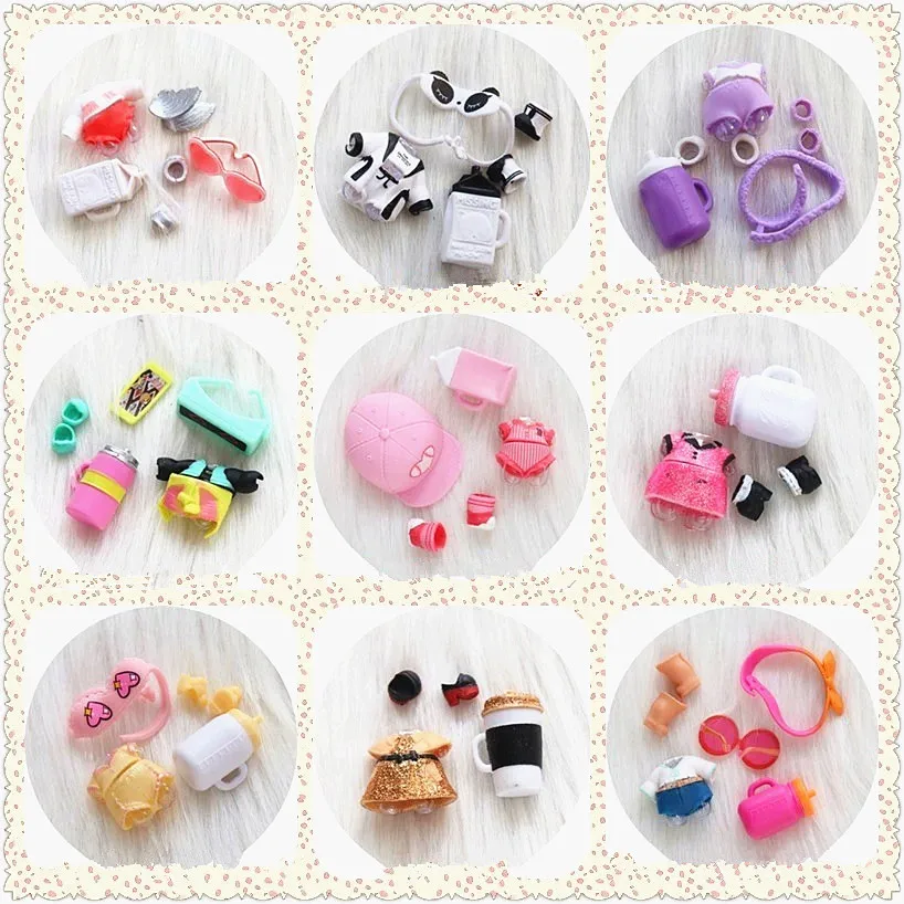 Random 3/5/10 Sets/Lot Original Doll Clothes Shoes Glasses Bottles Accessories Set for LOL 8 cm Big Sister Dolls Kid's Gift
Random 3/5/10 Sets/Lot Original Doll Clothes Shoes Glasses Bottles Accessories Set for LOL 8 cm Big Sister Dolls Kid's Gift