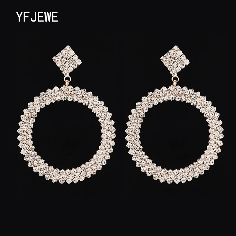 YFJEWE 2019 New Big Circle Earrings For Women Vintage Crystal Silver Gold Color Earrings Women Steam Punk Fashion Jewelry #E611
YFJEWE 2019 New Big Circle Earrings For Women Vintage Crystal Silver Gold Color Earrings Women Steam Punk Fashion Jewelry #E611