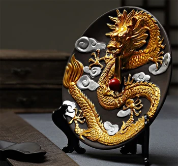 Golden Dragon incense burner,Creative tea accessories ceramic sandalwood Decoration,Handmade Censer Aromatherapy Furnace
Golden Dragon incense burner,Creative tea accessories ceramic sandalwood Decoration,Handmade Censer Aromatherapy Furnace
