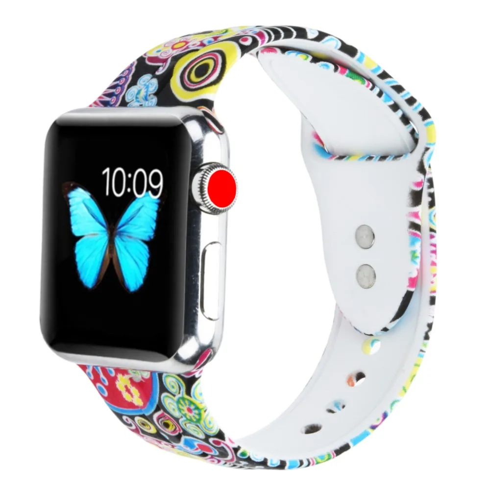 Odog Soft Silicon Printed Flower Watchband Strap Wristband for Apple Watch 4 3 2 1 Series 44mm 42mm 38mm Ladies Watch Smart Ring
Odog Soft Silicon Printed Flower Watchband Strap Wristband for Apple Watch 4 3 2 1 Series 44mm 42mm 38mm Ladies Watch Smart Ring