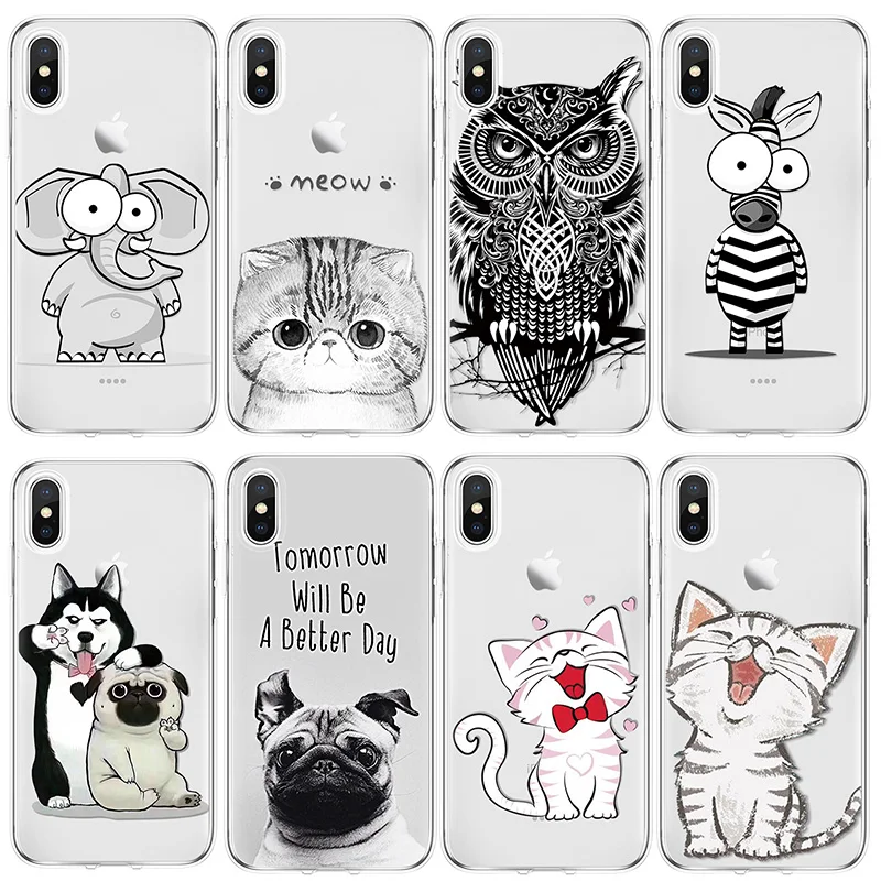 Cute Animal Soft Case Coque for iPhone 11 Pro Max X XS Max XR XS 6 6S 7 8 Plus 4 4S 5 5S SE 5C Case TPU Funda Cover Capa
Cute Animal Soft Case Coque for iPhone 11 Pro Max X XS Max XR XS 6 6S 7 8 Plus 4 4S 5 5S SE 5C Case TPU Funda Cover Capa