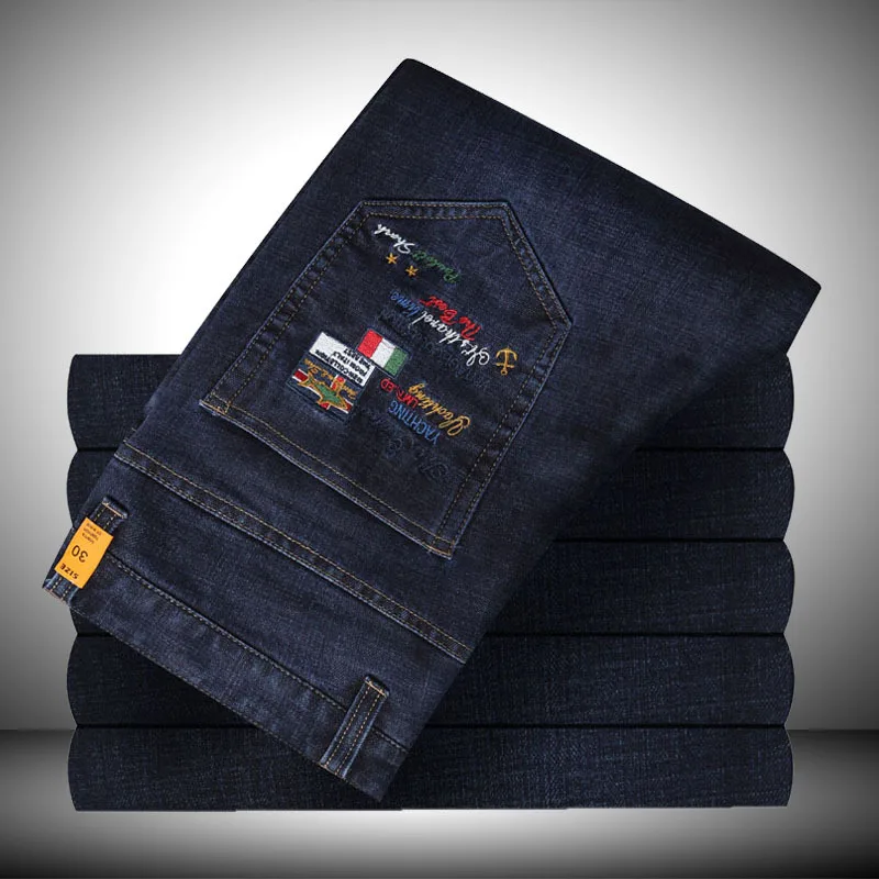 Hot sale Brand Men Straight Dark blue pants Fashion Designer Jeans Top quality Mens Jeans Shark pants
Hot sale Brand Men Straight Dark blue pants Fashion Designer Jeans Top quality Mens Jeans Shark pants