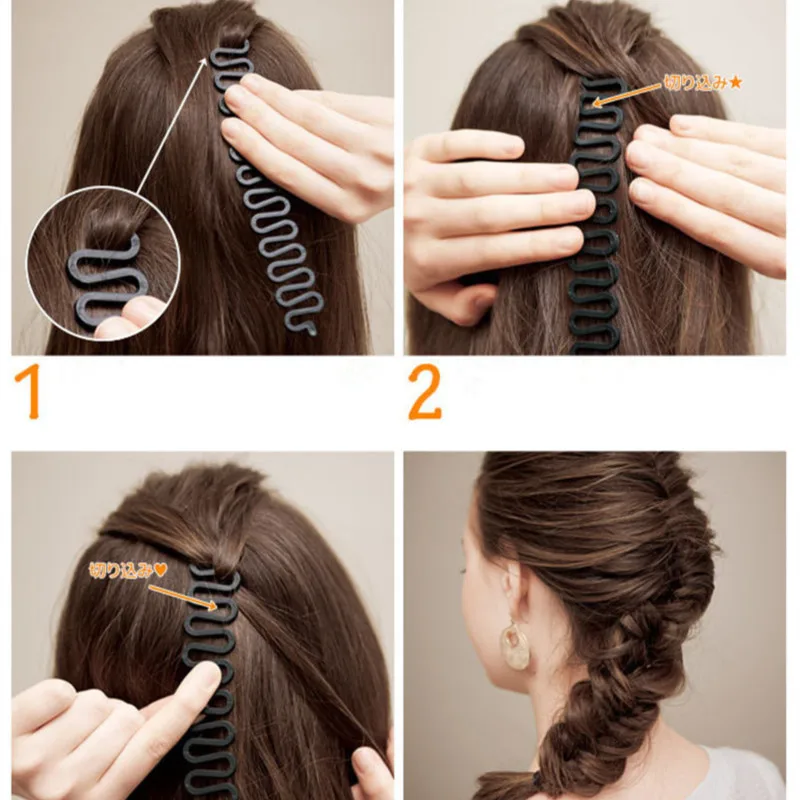 New Hair Styling Fashion Salon Tools Useful Centipede Braid Device Nice Women Hair Accessories Black 19*2.5CM
New Hair Styling Fashion Salon Tools Useful Centipede Braid Device Nice Women Hair Accessories Black 19*2.5CM