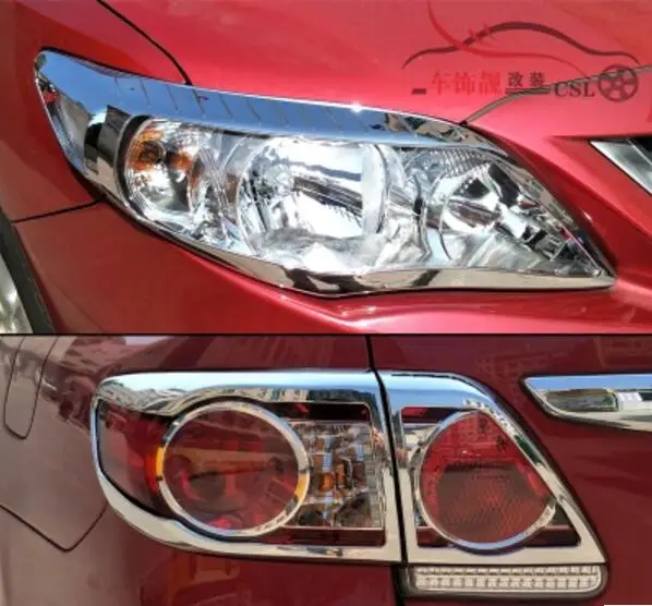 JIOYNG ABS Chrome Car Front Headlight + Rear Tail Light Lamp Cover Trim For 08-13 Toyota corolla 2008-2013 Free shipping
JIOYNG ABS Chrome Car Front Headlight + Rear Tail Light Lamp Cover Trim For 08-13 Toyota corolla 2008-2013 Free shipping