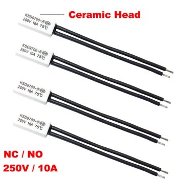 70 75 80 Degree Celsius KSD9700 250V 10A Normal Open Close NO NC Ceramic Thermal Protector Thermostat Temperature Control Switch
70 75 80 Degree Celsius KSD9700 250V 10A Normal Open Close NO NC Ceramic Thermal Protector Thermostat Temperature Control Switch