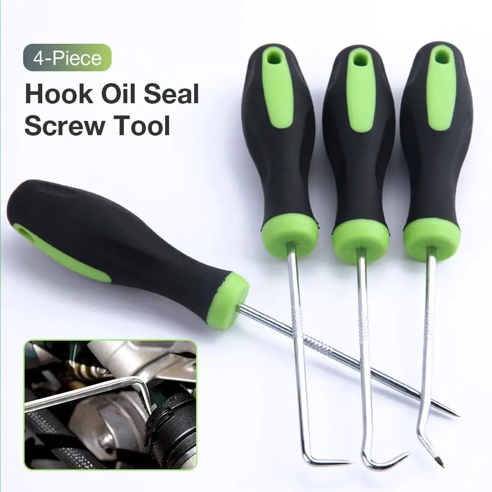 4Pcs Stainless Steel Car Auto Oil Seal O-Ring Seal Gasket Pick Hooks Puller Remover Pick & Hook Hand Car Removal Tool Set
4Pcs Stainless Steel Car Auto Oil Seal O-Ring Seal Gasket Pick Hooks Puller Remover Pick & Hook Hand Car Removal Tool Set