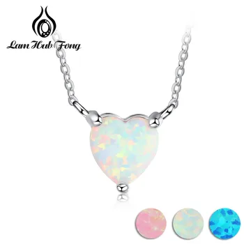 Heart Shape Blue Pink White Opal 925 Sterling Silver Necklaces & Pendants Women Chain Necklace Wedding Accessories(Lam Hub Fong)
Heart Shape Blue Pink White Opal 925 Sterling Silver Necklaces & Pendants Women Chain Necklace Wedding Accessories(Lam Hub Fong)
