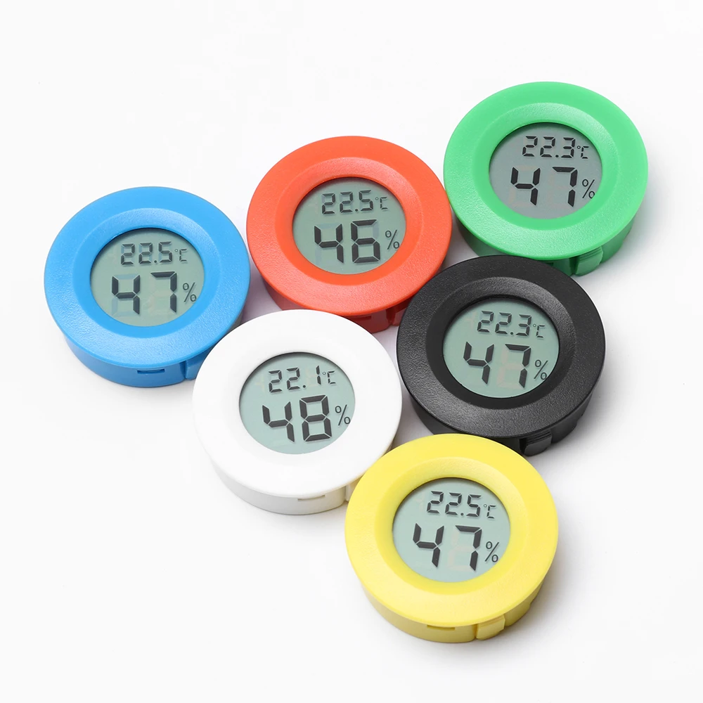 1 Pcs Plastic Freezer Round Temperature Digital Thermometer Hygrothermograph Humidity Meter Hygrometer 6 Colors
1 Pcs Plastic Freezer Round Temperature Digital Thermometer Hygrothermograph Humidity Meter Hygrometer 6 Colors