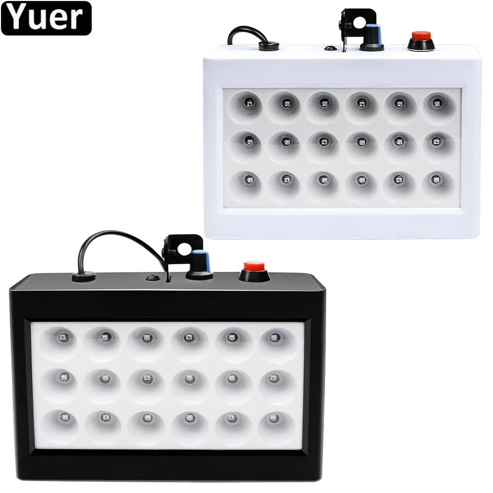 2Pcs/Lot 18Pcs RGB LEDs Strobe Light 180 Degree Wash Effect Stroboscope Home KTV Bar Party Strobe Lights DJ Disco Lighting
2Pcs/Lot 18Pcs RGB LEDs Strobe Light 180 Degree Wash Effect Stroboscope Home KTV Bar Party Strobe Lights DJ Disco Lighting