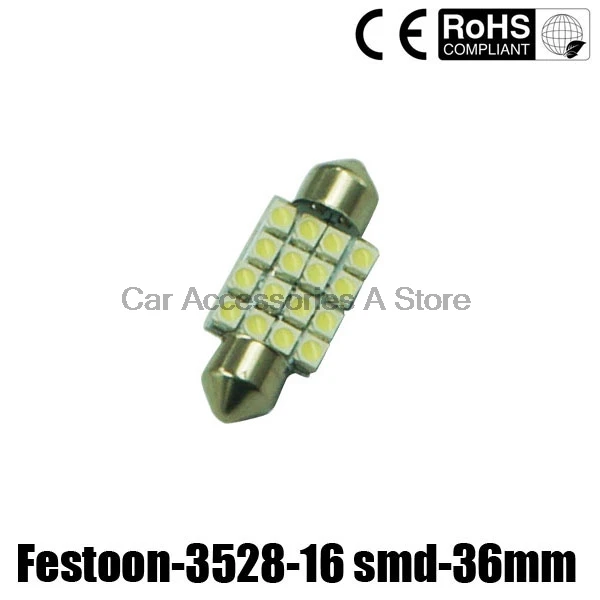 10X white Car LED Festoon 36mm 16SMD Dome Map Interior Cargo Light Bulbs C5W 6418
10X white Car LED Festoon 36mm 16SMD Dome Map Interior Cargo Light Bulbs C5W 6418