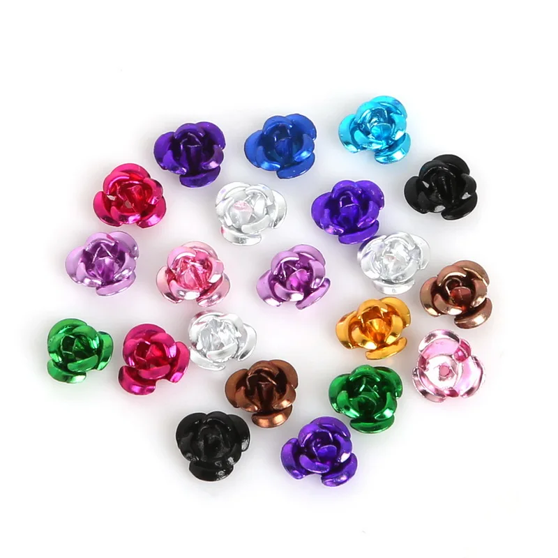 Free Shipping 100pcs Rose Flower Aluminum Jewelry Making Spacer Loose Beads 6mm For Bracelet
Free Shipping 100pcs Rose Flower Aluminum Jewelry Making Spacer Loose Beads 6mm For Bracelet