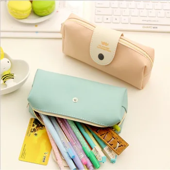 1pcs New Cute Kawaii Pure Color Leather Pencil Case School Pencil Bag For Girls Korean Stationery Free Shipping
1pcs New Cute Kawaii Pure Color Leather Pencil Case School Pencil Bag For Girls Korean Stationery Free Shipping