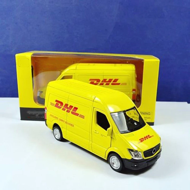 1/36 scale diecast car model toys commerical vehicle yellow model for Express DHL car van model collection gifts
1/36 scale diecast car model toys commerical vehicle yellow model for Express DHL car van model collection gifts