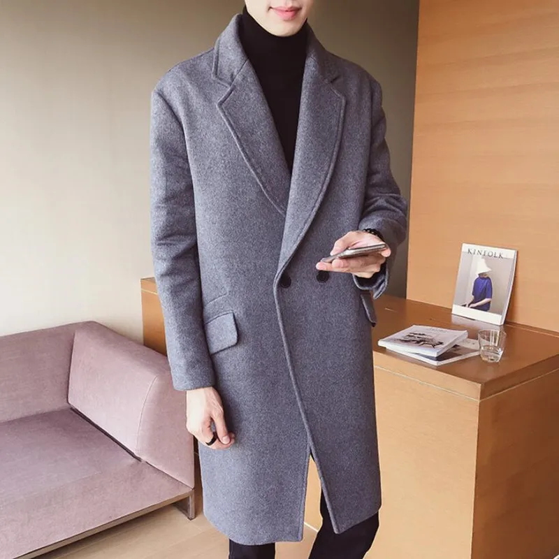 2019New product fashion male high-grade cashmere pure color long Woolen cloth coat/men's Comfortable breathe freely Trench coats
2019New product fashion male high-grade cashmere pure color long Woolen cloth coat/men's Comfortable breathe freely Trench coats
