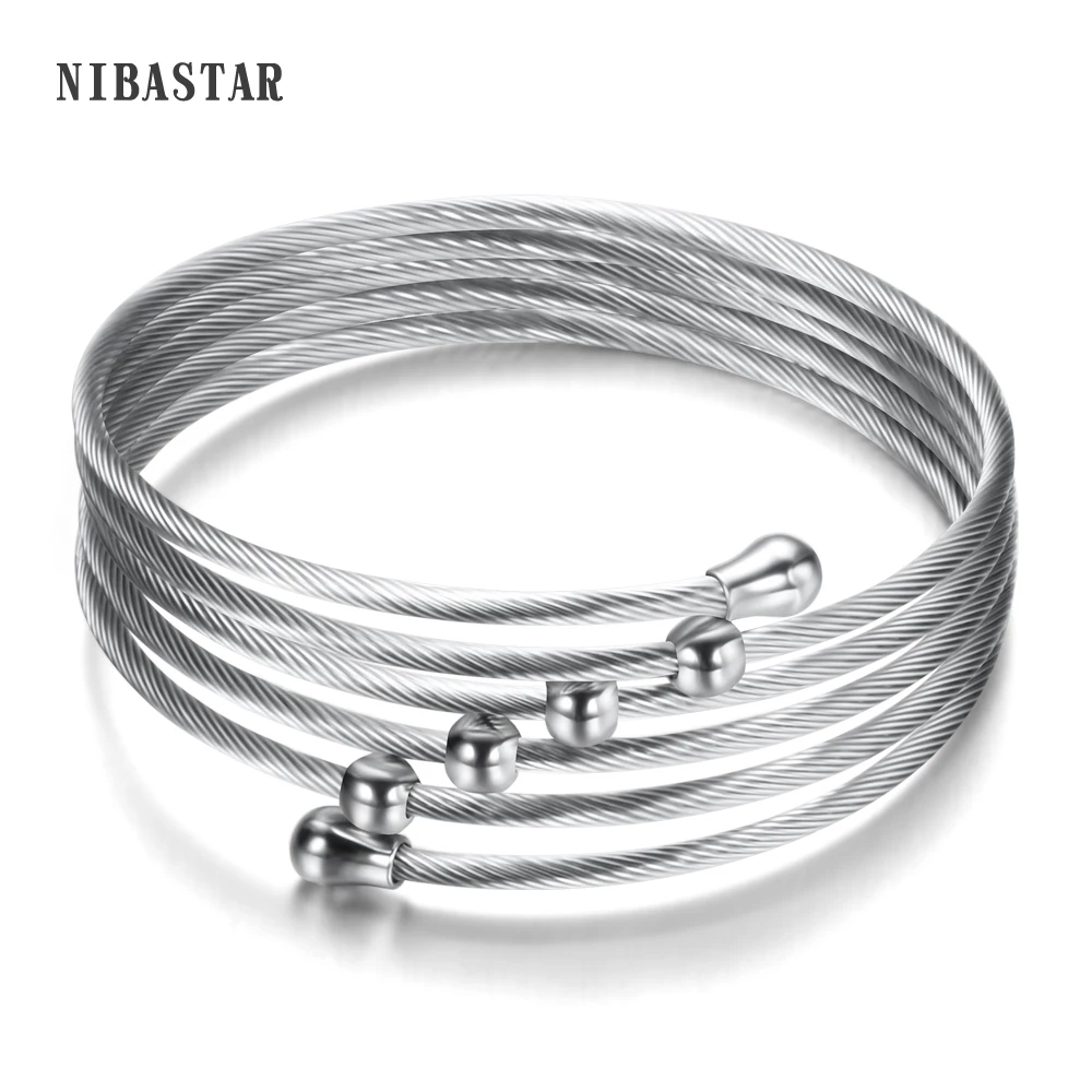 New Fashion Stainless Steel Bracelet Wrap Multilayer Bracelets For Women Pulseras Mulher Jewelry
New Fashion Stainless Steel Bracelet Wrap Multilayer Bracelets For Women Pulseras Mulher Jewelry