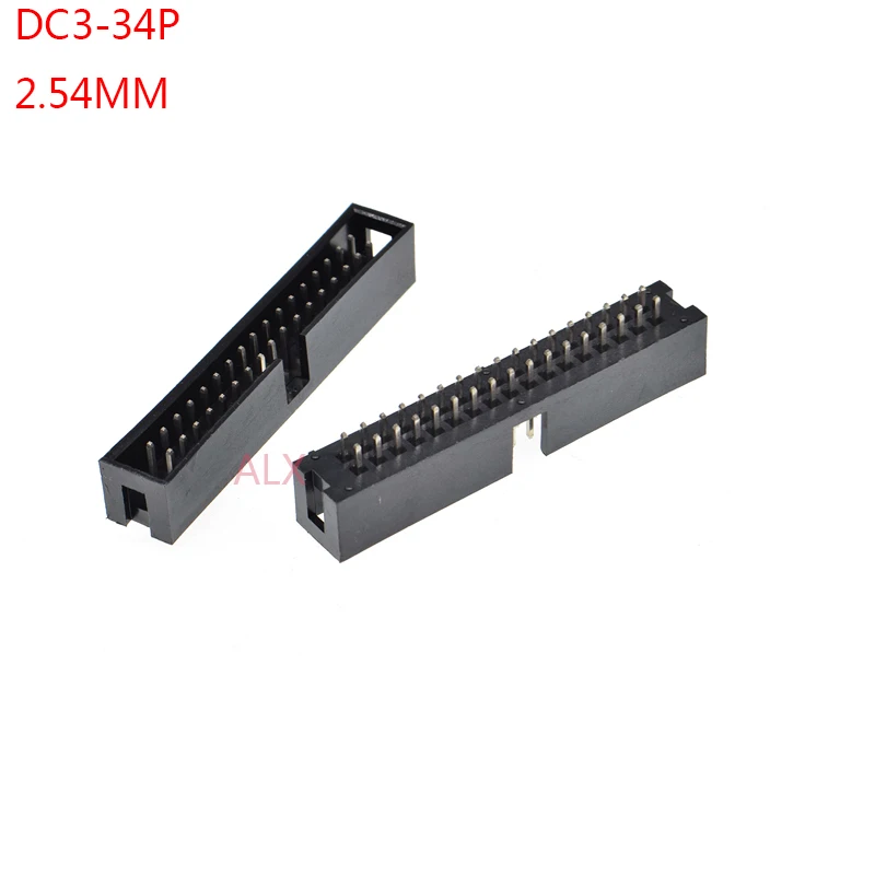 10pcs dc3-34p 2.54MM pitch JTAG ISP MALE SOCKET straight idc box headers PCB CONNECTOR DOUBLE ROW 2x17PIN dc3 34 PIN 34P HEADER
10pcs dc3-34p 2.54MM pitch JTAG ISP MALE SOCKET straight idc box headers PCB CONNECTOR DOUBLE ROW 2x17PIN dc3 34 PIN 34P HEADER
