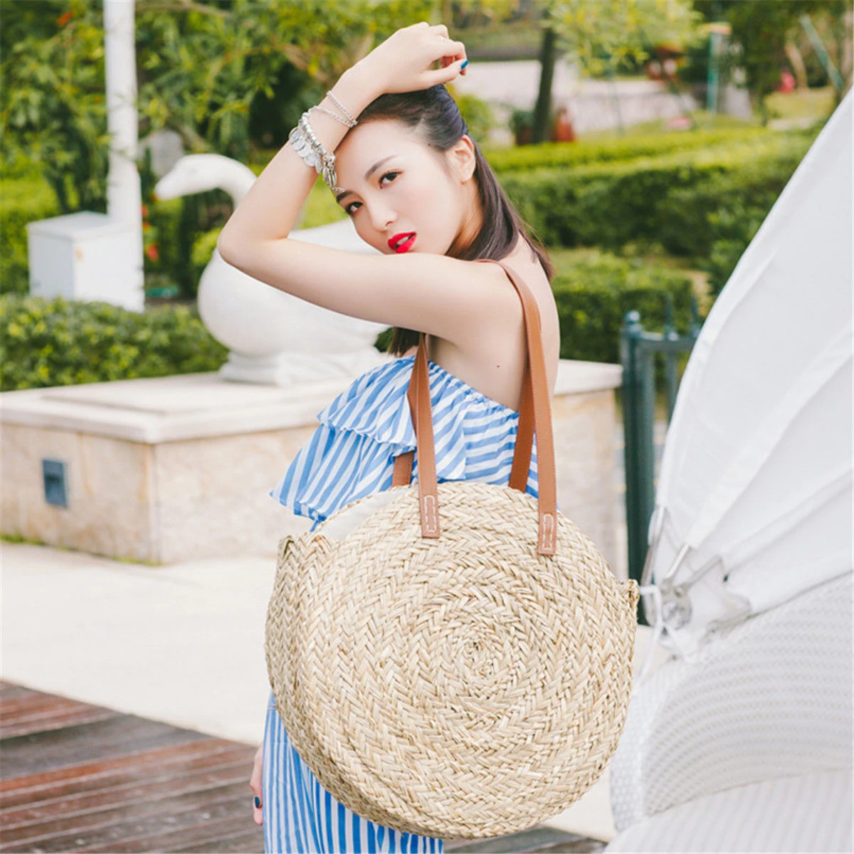 HCH-Women Bohemia Wind Beach Circle Round Rattan Straw Summer Travel Shoulder Bags
HCH-Women Bohemia Wind Beach Circle Round Rattan Straw Summer Travel Shoulder Bags