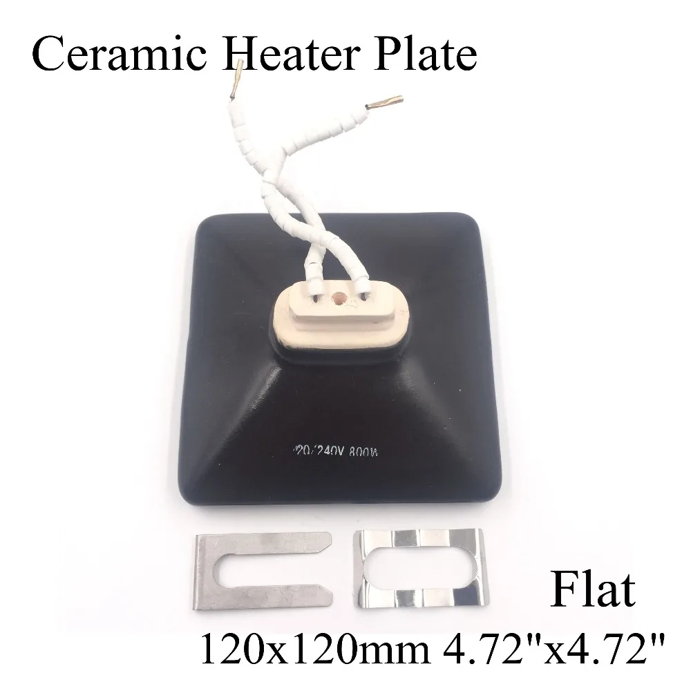 Image Ceramic Heater Board 120*120MM 220V 230V 800W Black Flat Top Upper Infrared Ceramic Heating Plate For BGA Station heater heating