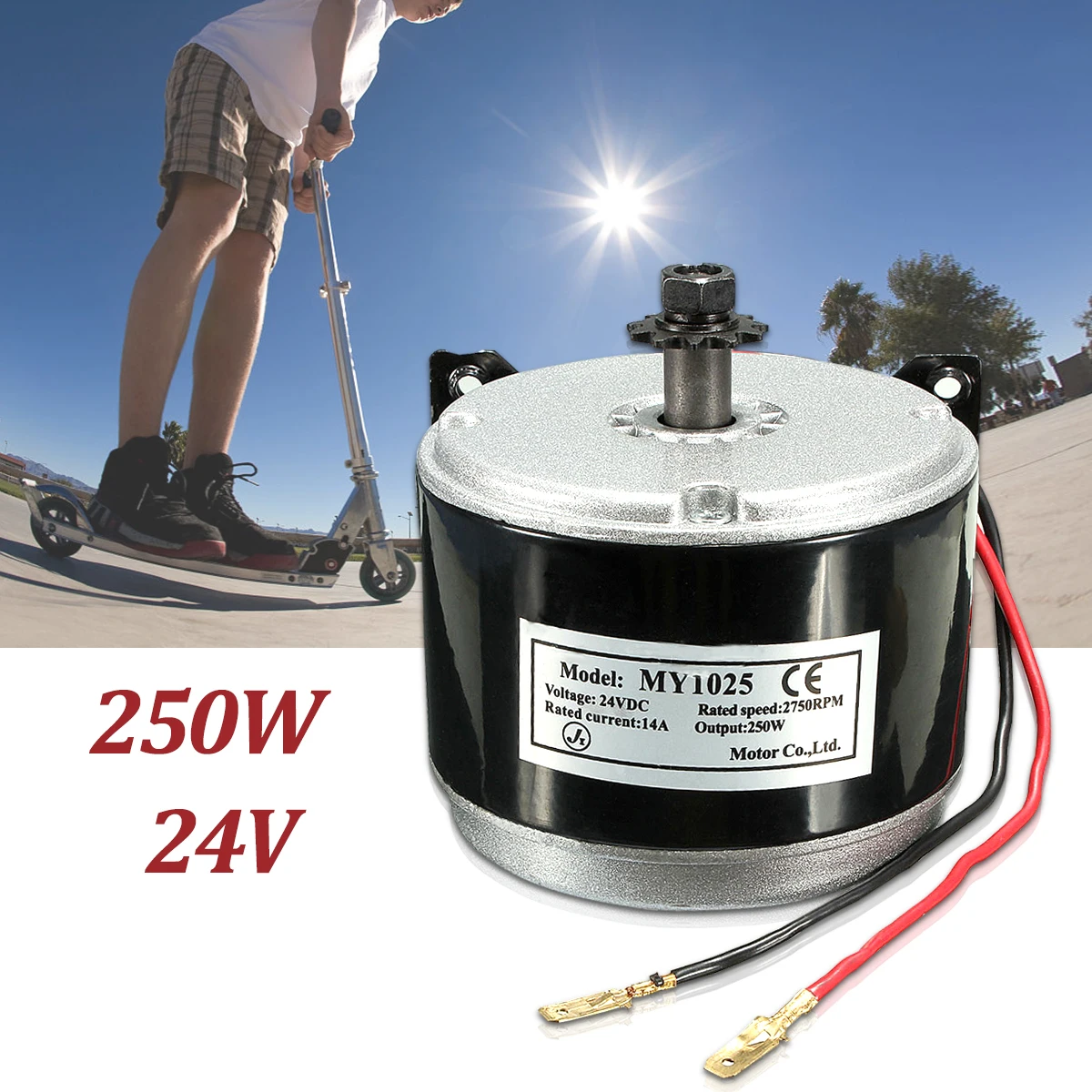 24V DC 14A 250W ELECTRIC MOTOR BRUSH FOR E BIKE SCOOTER GO-KART W/ MOUNT BRACKET MY1025
24V DC 14A 250W ELECTRIC MOTOR BRUSH FOR E BIKE SCOOTER GO-KART W/ MOUNT BRACKET MY1025