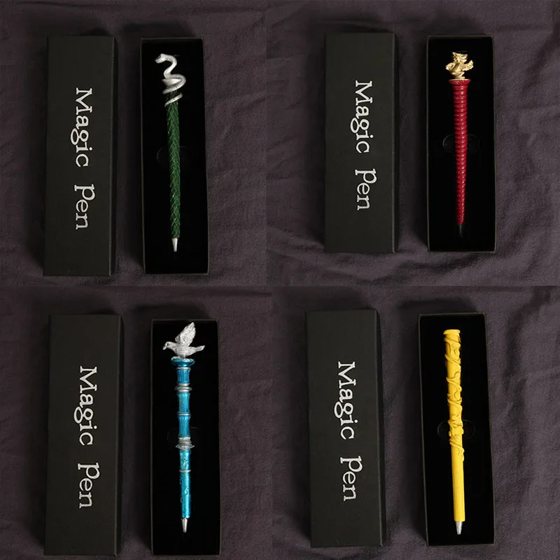 Harri Potter Gryffindor/Hogwarts Slytherin Magic Wand Pen In Box Ball-point Pen School Office Supply Stationery Pens Figure Toys
Harri Potter Gryffindor/Hogwarts Slytherin Magic Wand Pen In Box Ball-point Pen School Office Supply Stationery Pens Figure Toys