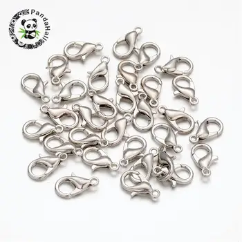 1000pcs Zinc Alloy Lobster Claw Clasps Hooks Jewelry Findings Silver Golden color 12x6mm, Hole: 1.5mm
1000pcs Zinc Alloy Lobster Claw Clasps Hooks Jewelry Findings Silver Golden color 12x6mm, Hole: 1.5mm