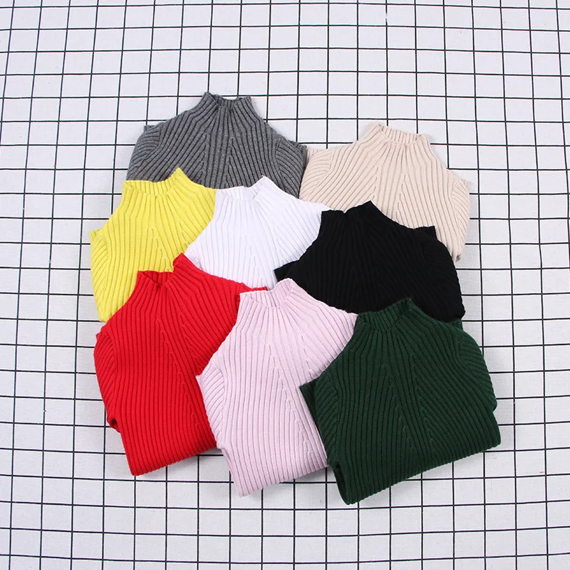 Children Sweaters Pure Color Toddlers Kids Clothes Knitted Pullovers Elastic Bottoming Tops Baby Girls Boys Sweaters for 18m-7y
Children Sweaters Pure Color Toddlers Kids Clothes Knitted Pullovers Elastic Bottoming Tops Baby Girls Boys Sweaters for 18m-7y
