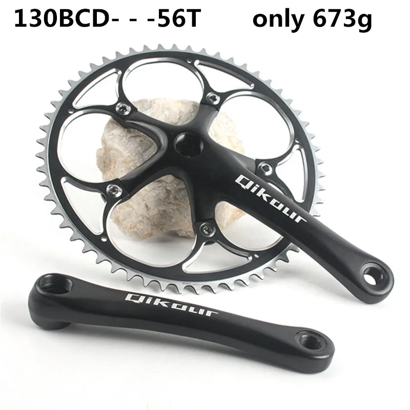 Small wheel folding road bicycle bike crankset 170mm square hole crank disk single disk sprocket wheel 56T crank sanding 130BCD
Small wheel folding road bicycle bike crankset 170mm square hole crank disk single disk sprocket wheel 56T crank sanding 130BCD