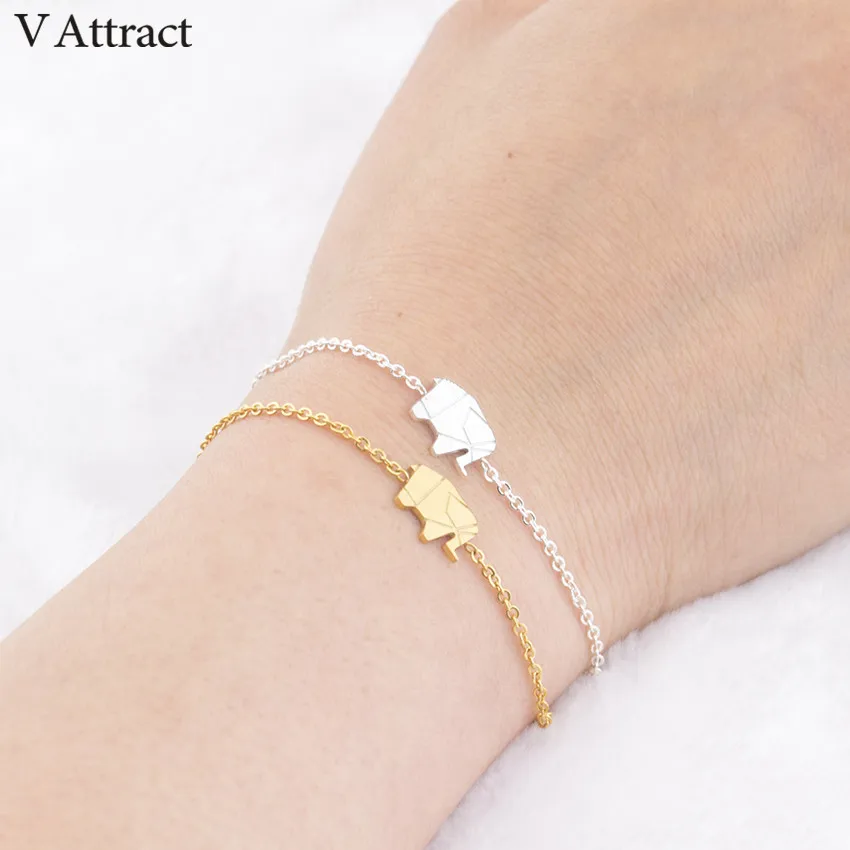 V Attract 2018 Good Luck Jewelry Stainless Steel Simple Origami Elephant Charm Bracelet For Women Best Friends Pulseras Femme
V Attract 2018 Good Luck Jewelry Stainless Steel Simple Origami Elephant Charm Bracelet For Women Best Friends Pulseras Femme