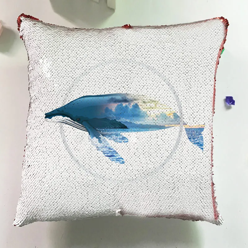 Mermaid Modern Cushions Home Decor Couch Pillows Reversible Flip Sequin Fashion Letter Pillowcase Seat Luxury Cushion J045 (3)