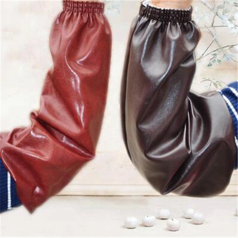 PU Soft Leather Waterproof Oilproof Anti-fouling Arm Sleeves Covers Unisex Cleaning Sleeve Oversleeves Housework Arm Protector
PU Soft Leather Waterproof Oilproof Anti-fouling Arm Sleeves Covers Unisex Cleaning Sleeve Oversleeves Housework Arm Protector