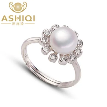 ASHIQI 2018 Hot Fashion Real 925 Sterling Silver ring Jewelry Natural Freshwater Pearl Flower Wedding pearl Ring For Women Gift
ASHIQI 2018 Hot Fashion Real 925 Sterling Silver ring Jewelry Natural Freshwater Pearl Flower Wedding pearl Ring For Women Gift