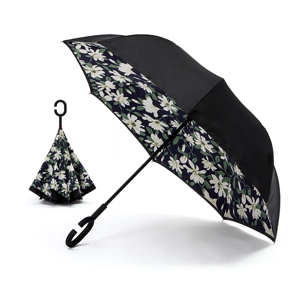 Double Layer Reverse Umbrella Open/Close In The Narrowest Space Creative Graphic Windproof Car Umbrella Drop Shipping
Double Layer Reverse Umbrella Open/Close In The Narrowest Space Creative Graphic Windproof Car Umbrella Drop Shipping