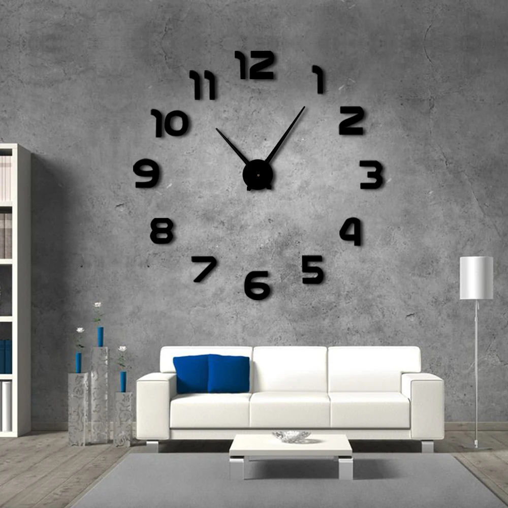 DIY Large Silent Wall Clock Simple Modern Design DIY 3D Mirror Effect Large Arabia Numerals Sticker Clock Watch Home Decor
DIY Large Silent Wall Clock Simple Modern Design DIY 3D Mirror Effect Large Arabia Numerals Sticker Clock Watch Home Decor