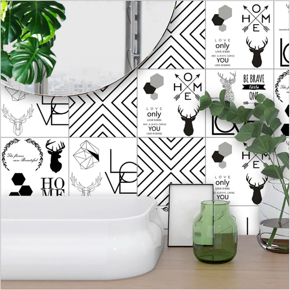 Funlife new Nordic element tile stickers diy self-adhesive wall stickers home living room bedroom kitchen TS064
Funlife new Nordic element tile stickers diy self-adhesive wall stickers home living room bedroom kitchen TS064